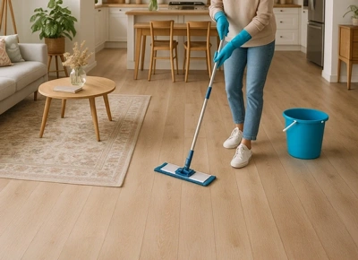 Comment entretenir votre sol PVC, sol vinyle ou lino - Conseils astuces