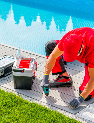 Poser sa terrasse en bois composite