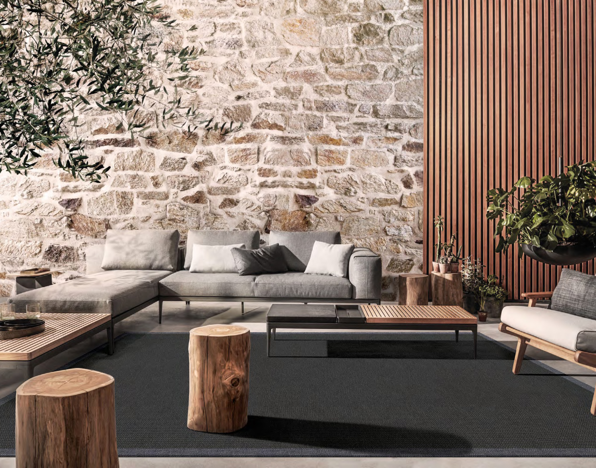 Salon moderne et chic avec un tapis de salon Léopard sauvage couleur Crème, marron & noir