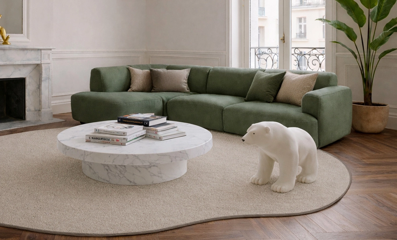 Tapis sur mesure Pulse Argile Beige