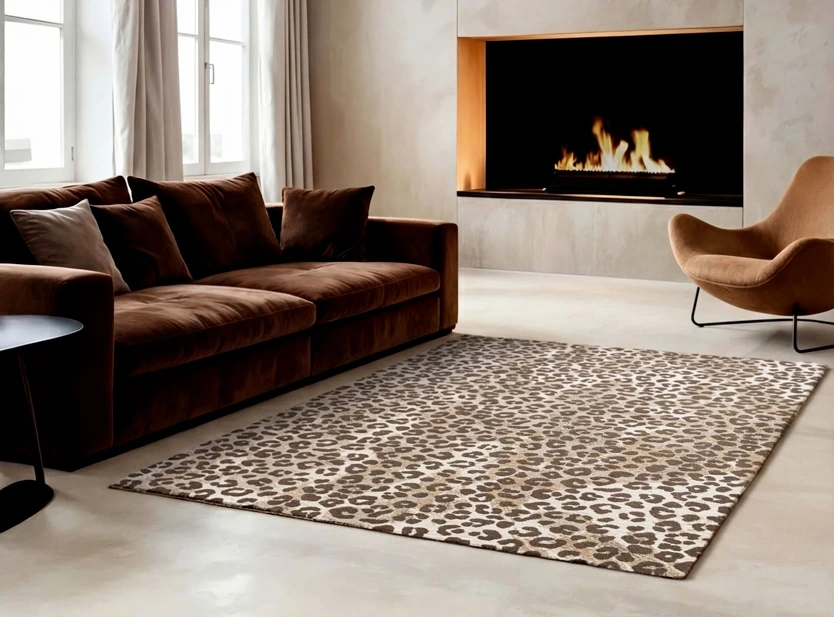 Tapis léopard : la tendance déco qui apprivoise les intérieurs avec audace