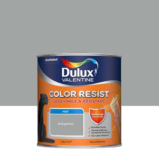 Dulux Valentine Color Resist - Murs&Boiseries - Mat Gris Parfait