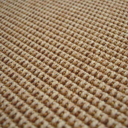 Tapis tissé plat Lombok naturel ganse coton beige - gros plan