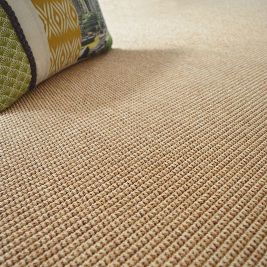 Tapis sur mesure tissé plat Mahé - Naturel