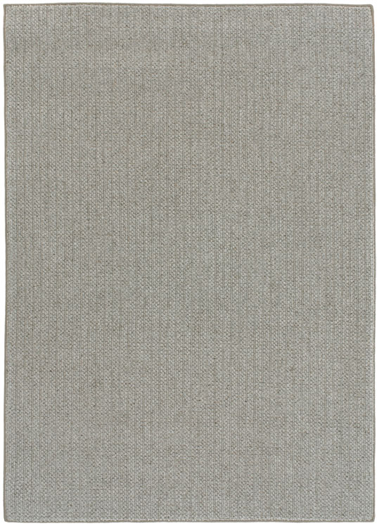 Tapis en laine et polyester - Tricot - Gris clair - sans perspective