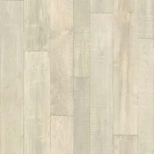 Sol PVC Smart - Atelier aspect bois vintage blanc