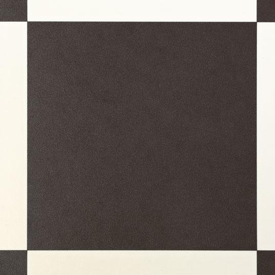 Sol Vinyle Style - Effet damier carreaux noir et blanc - Sans perspective