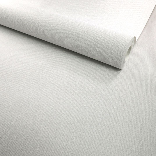 Papier peint vinyle sur intissé - Intemporel - Uni tissage épais gris