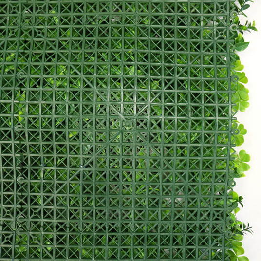 Mur végétal artificiel 1m x 1m - Manoir champêtre - Intérieur et extérieur - Envers