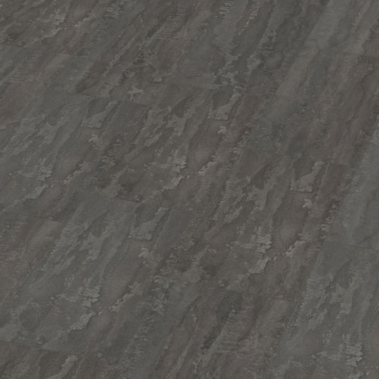 Dalle de sol stratifié compatible cuisine salle de bain - Pierre Gris Titane - vue de près