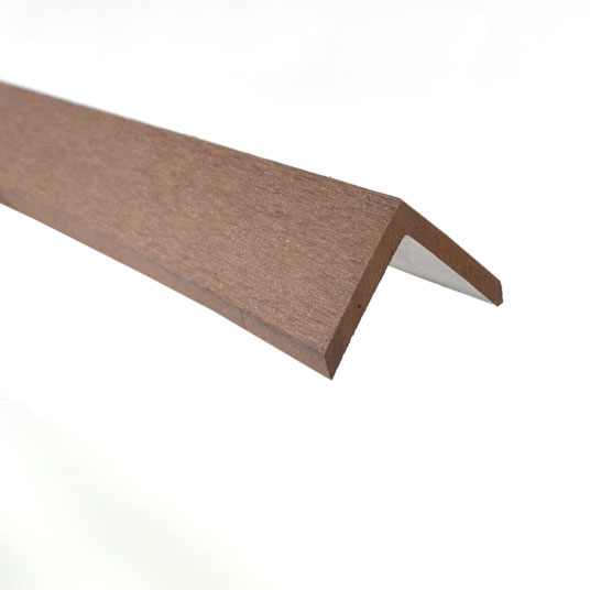 Finition latérale lame terrasse bois composite - Chocolat - 220 cm