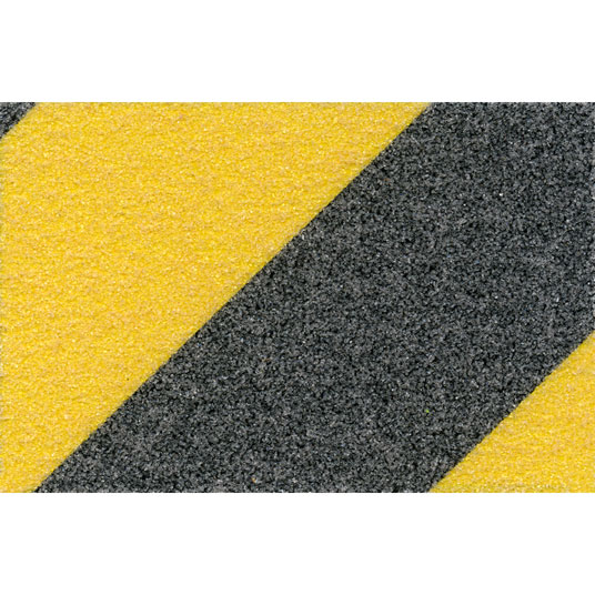Adhésif antidérapant noir et jaune - 50mm x 18ml - zoom