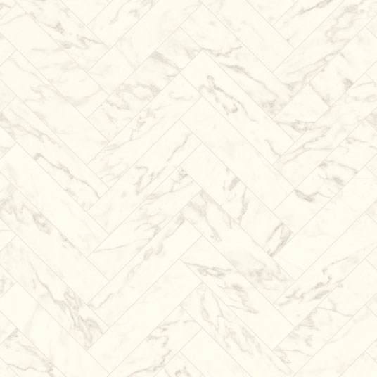 Sol vinyle textile imitation carrelage - marbre blanc