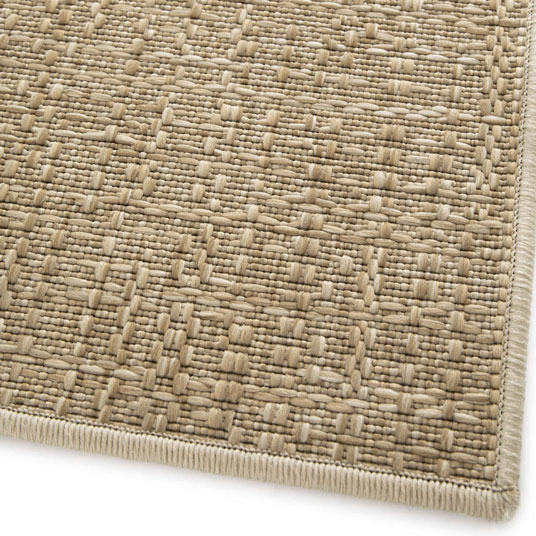 Tapis d'intérieur ou d'extérieur aspect sisal - Cajun - Beige - coté du tapis