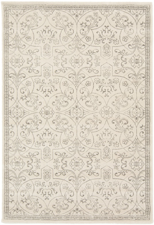 Tapis  motif floral oriental - Arabesque - cru