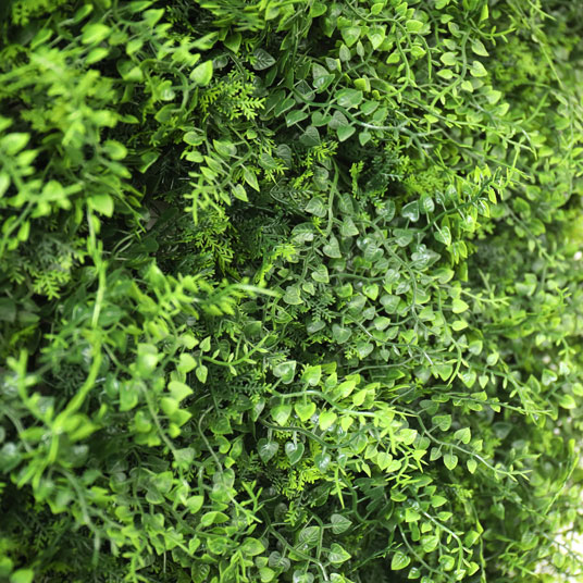 Mur végétal artificiel 1m x 1m - Fougère - vue de près
