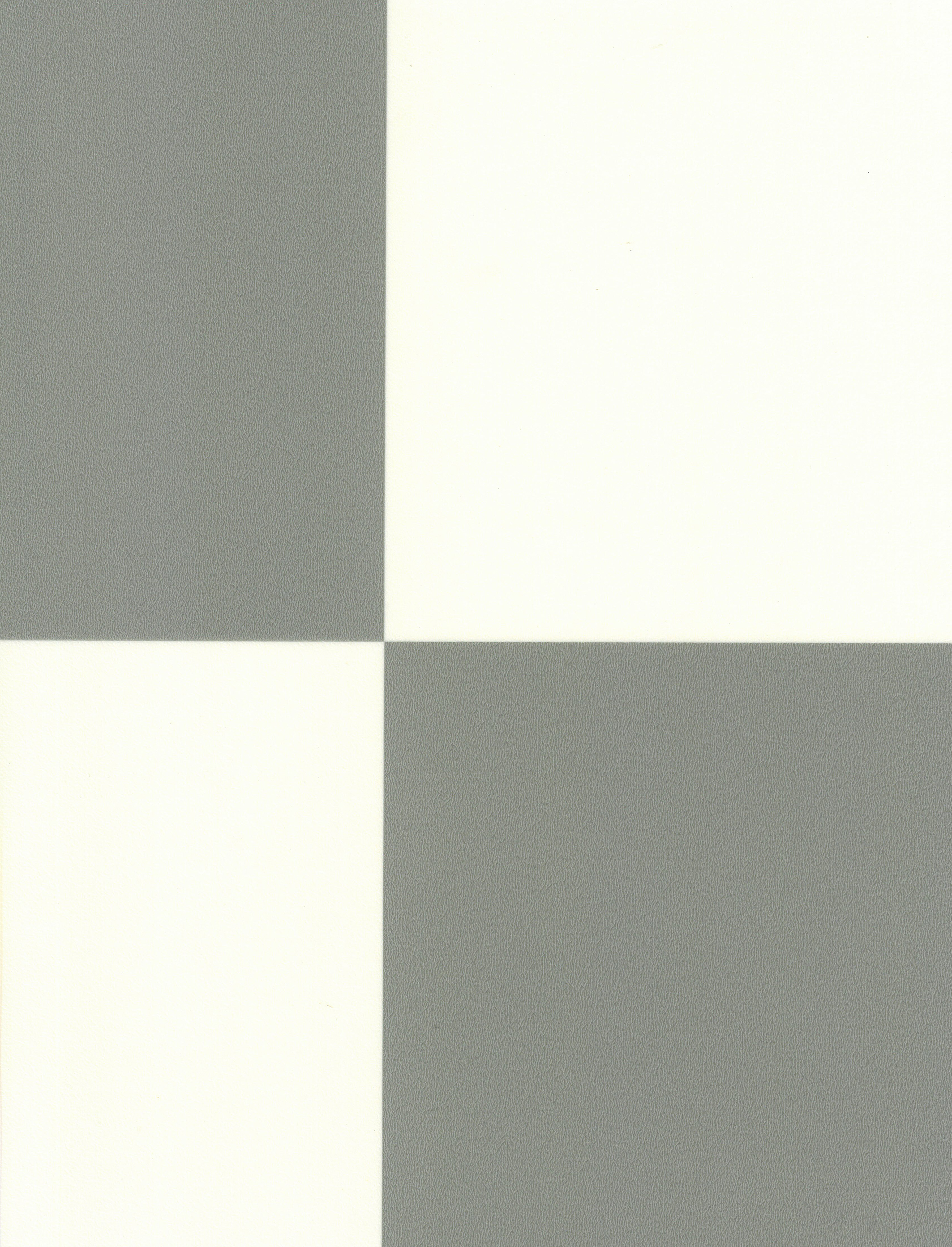 Sol Vinyle Interior - Carrelage damier - Gris et blanc - sans perspective