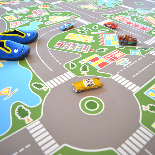 Tapis de jeu ville-route enfants enfants voiture tapis de route jouet tapis  de j