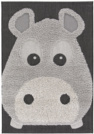 Tapis chambre d'enfants Animaux - Hippo - Facile d'entretien