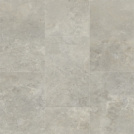 Visuel - Sol Vinyle Textile Grande largeur - Carrelage pierre naturelle - Travertin gris - Larg. 5m