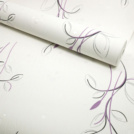 Decoweb.com vous recommande : Papier peint vinyle expansé sur intissé - Basique - Motif floral violet pois satiné