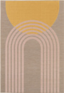 Visuel - Tapis extérieur et intérieur en relief - Luna - Beige, jaune, rose