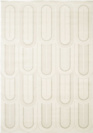 Tapis de salon courbe géométrique - Agosti - Écru et beige naturel