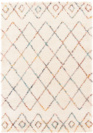 Tapis motif berbère - Ouna - Écru et losanges multicolore