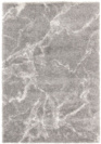 Tapis de salon à motif organique - Gris marbré - Veinage blanc