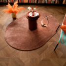 Visuel - Tapis ovale - Lumicolor - Marron auburn