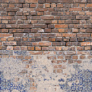 Papier peint panoramique - Format L - Trompe l'œil mur de briques