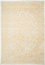 Tapis  motif oriental en tissu chenille recycl -Camlia -Jaune