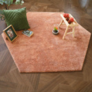 Visuel - Tapis de salon design hexagonal - Touch - Rose corail