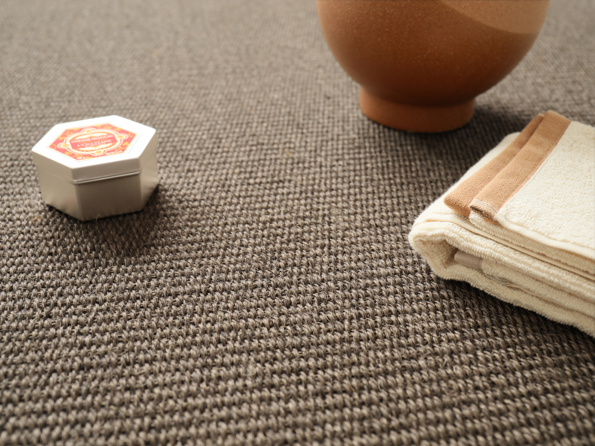 Tapis sur mesure sisal haut de gamme - Terralys - Écorce