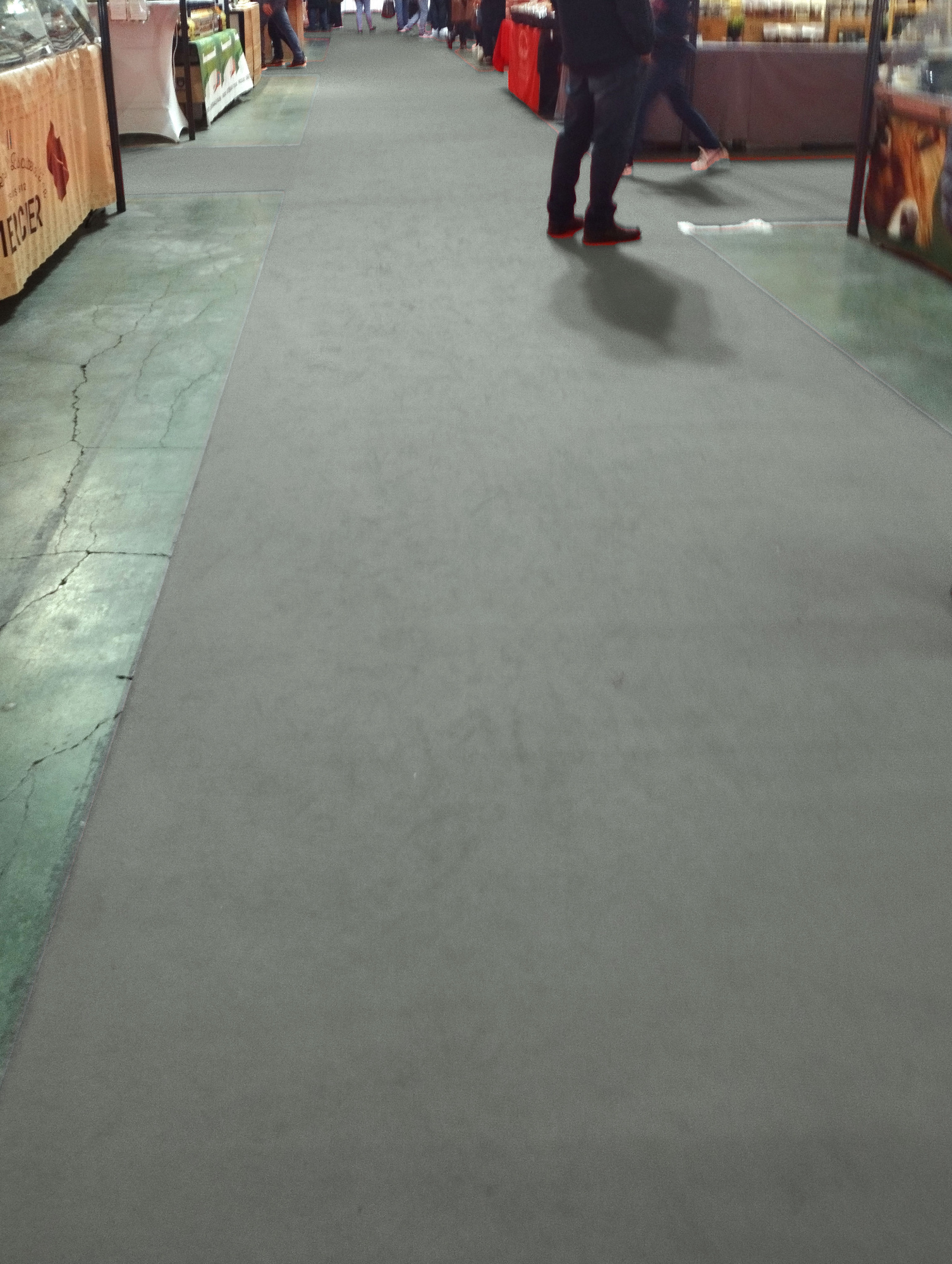 Moquette Orotex Revexpo gris clair, sol textile épais pour événement intérieur et extérieur