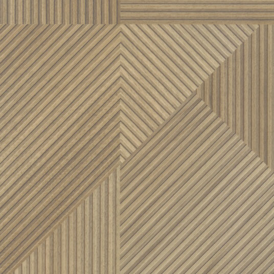 Tapis sur mesure Vinyle bois clair texturé aux lignes striées