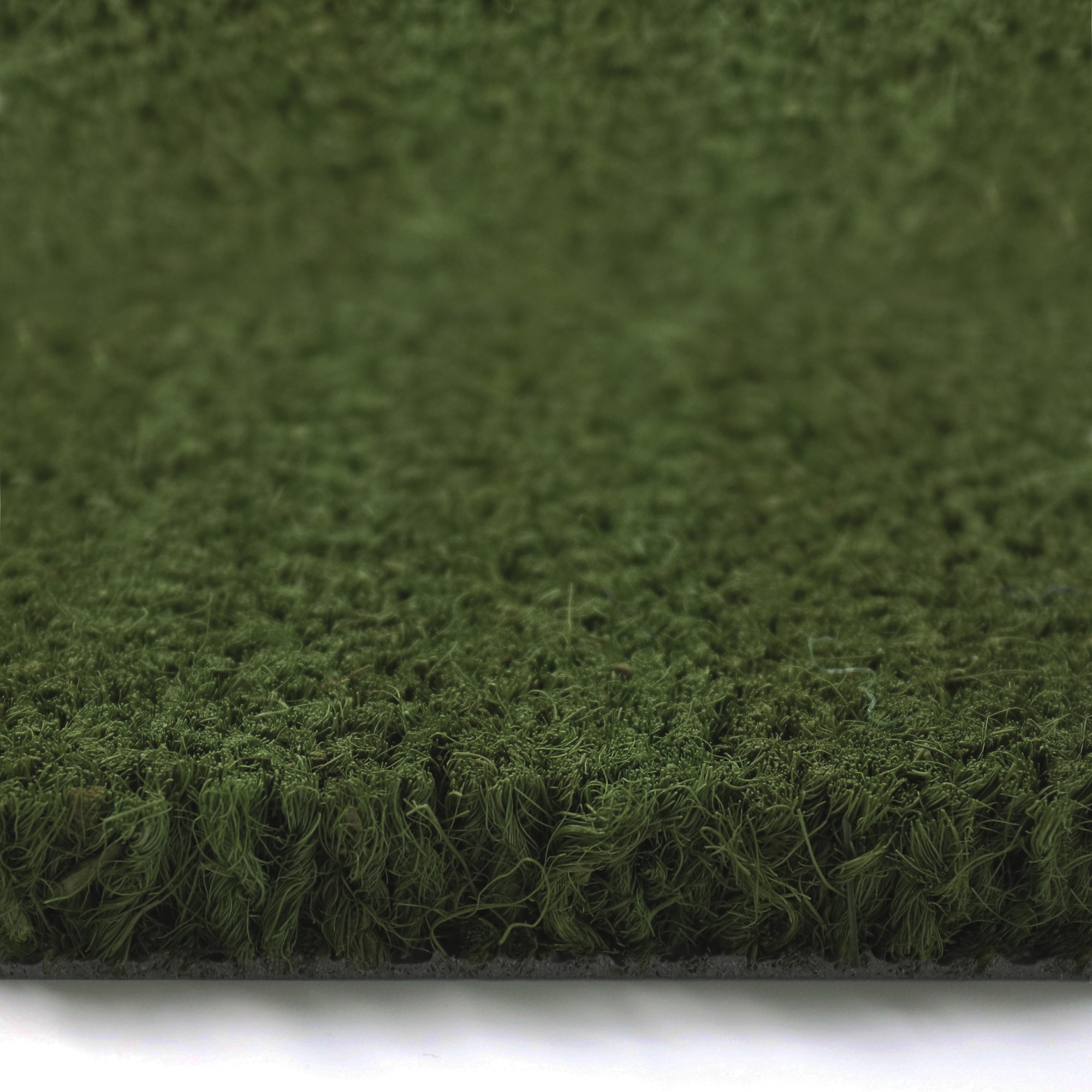 Tapis sur mesure Paillasson Brosse Coco 23mm - Vert - tranche