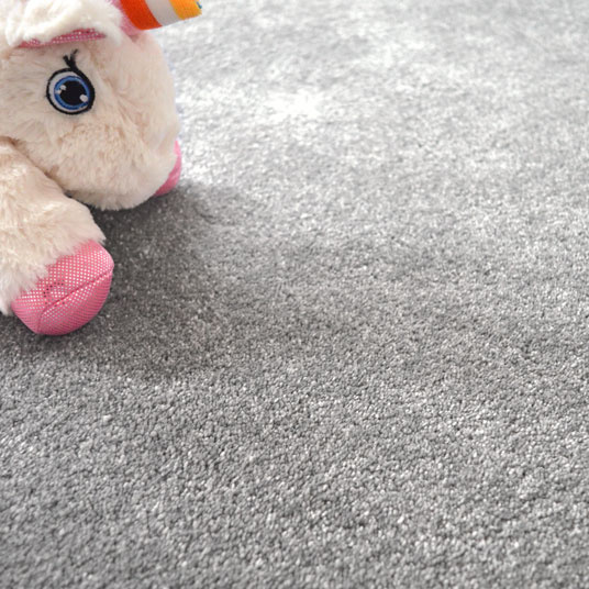 Tapis sur mesure Velours Hygge gris - zoom