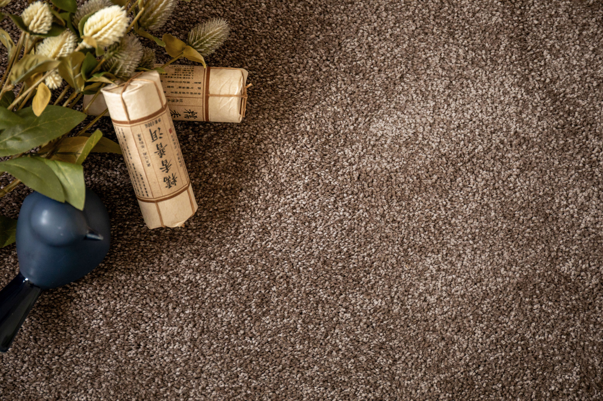 Moquette Select salon – texture moelleuse coloris Chocolat en détail