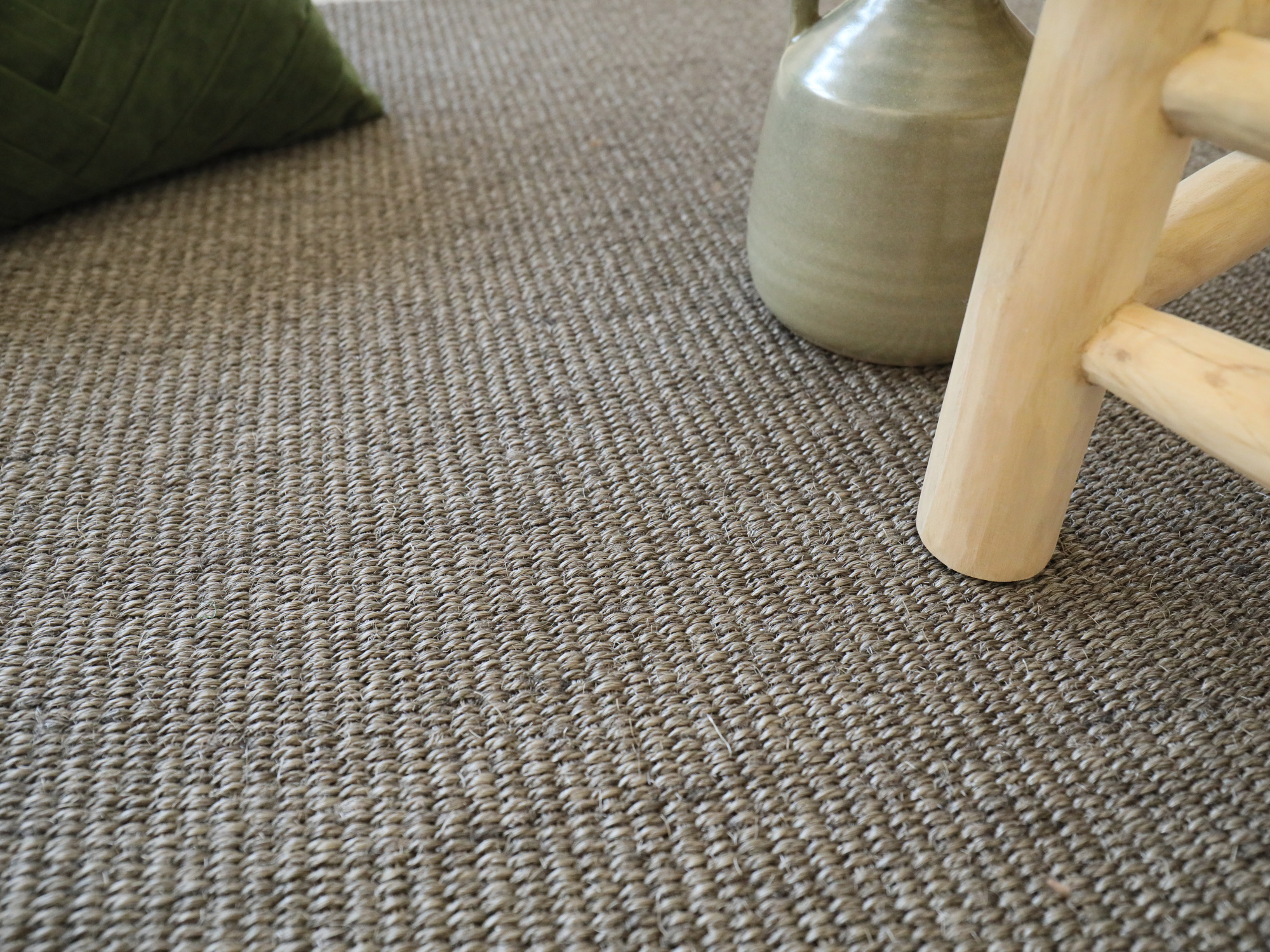 Tapis sur mesure sisal haut de gamme - Terralys - Argile