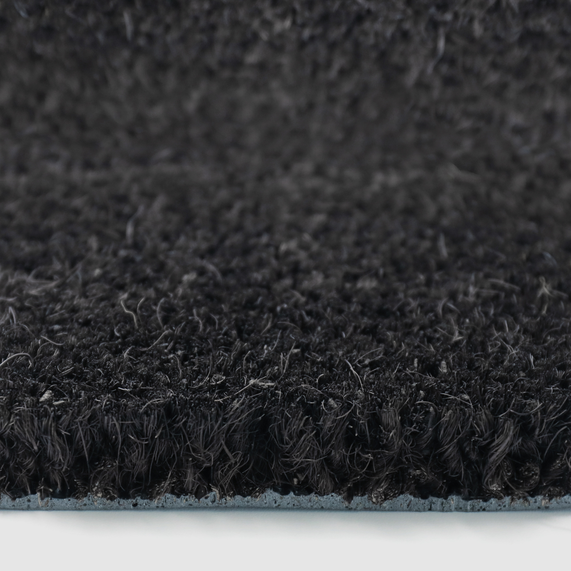 Tapis sur mesure Paillasson Brosse Coco 23mm - Anthracite - tranche