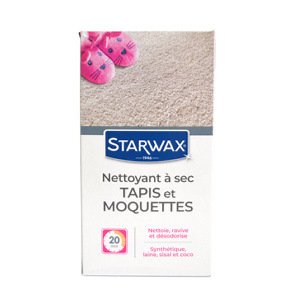 Produit d'entretien nettoyant à sec tapis moquettes par Starwax