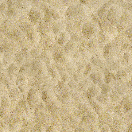 Sol Vinyle Textile Relief 3D - Imprimé plage de sable - Sans perspective