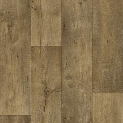 Sol Vinyle Textile Spcial Rnovation - Parquet chne rustique fonc