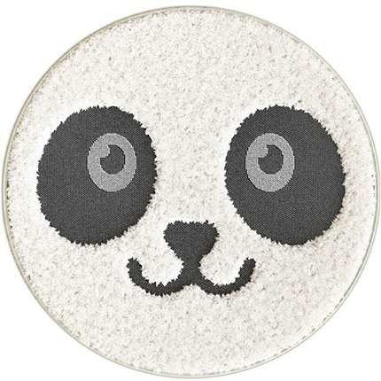 Tapis rond chambre d'enfants - Bébé Panda - Facile d'entretien