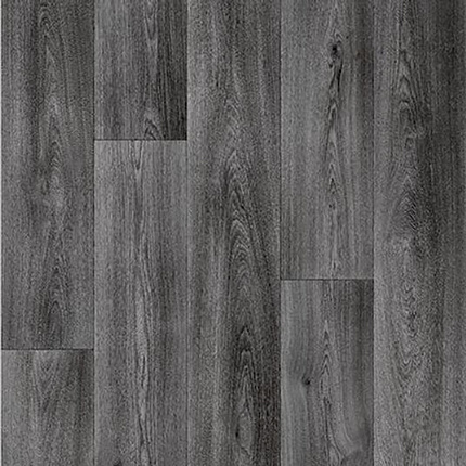 Chute de Sol Vinyle envers textile - Imitation parquet anthracite