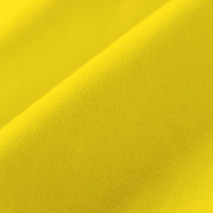 Coton gratté ignifugé couleur jaune soleil