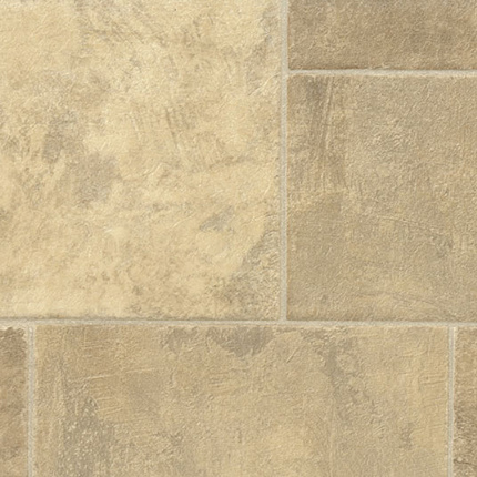 Sol PVC en dstockage - Imitation carrelage beige