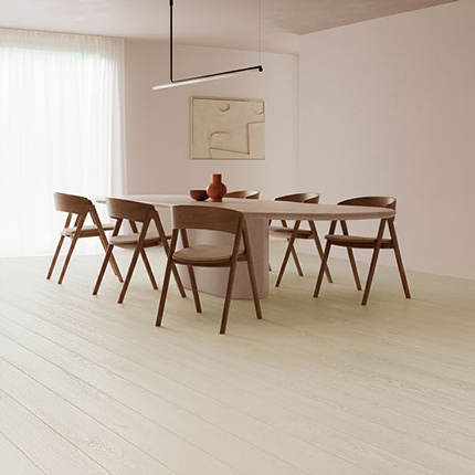 Sol Vinyle Rsistance Pro - Parquet bois vintage peint - Beige