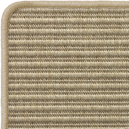 Tapis tiss plat Bali naturel - surjet caf au lait